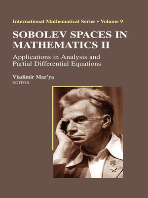 cover image of Sobolev Spaces in Mathematics II